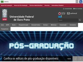 'ufop.br' screenshot