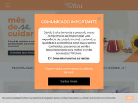 'justfor.com.br' screenshot