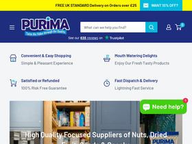 PURIMA homepage screenshot