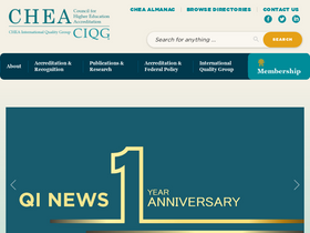 'chea.org' screenshot