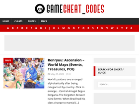 'gamecheat.codes' screenshot