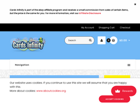 'cardsinfinity.com' screenshot