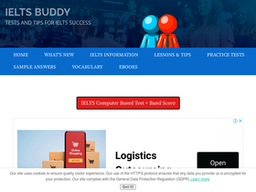 'ieltsbuddy.com' screenshot