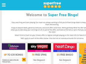 'superfreebingo.com' screenshot
