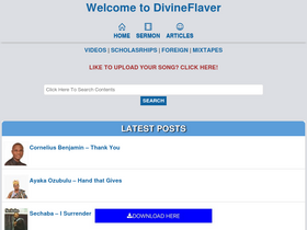 'divineflaver.com' screenshot