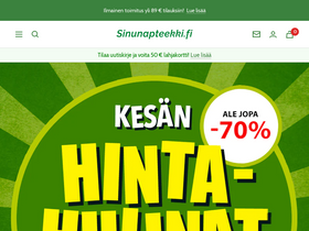 'sinunapteekki.fi' screenshot