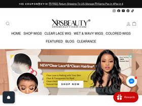 'xrsbeautyhair.com' screenshot