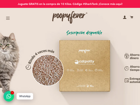 poopyfever.com homepage screenshot