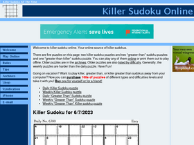 Interactive Killer Sudoku by KrazyDad