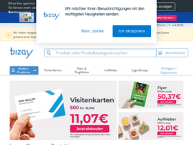 'bizay.de' screenshot