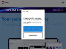 'm.hub.opera.com' screenshot