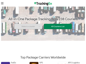 'trackingex.com' screenshot