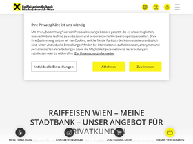 'raiffeisenbank.at' screenshot