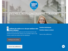 'henallux.be' screenshot