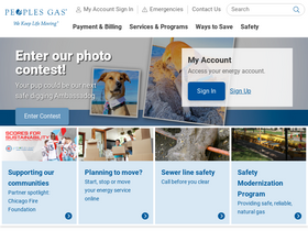 'peoplesgasdelivery.com' screenshot