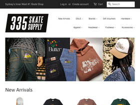 335 Skate Supply homepage screenshot