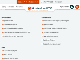 'amc.nl' screenshot
