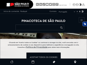 'pinacoteca.org.br' screenshot