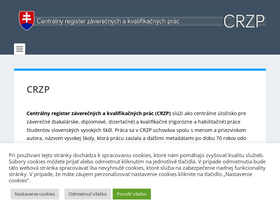 'crzp.sk' screenshot