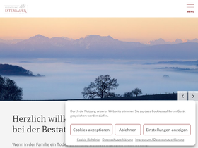 'bestattung-esterbauer.at' screenshot