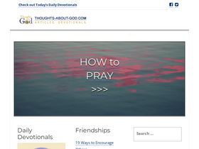 'thoughts-about-god.com' screenshot