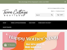 terracottageshop.com homepage screenshot