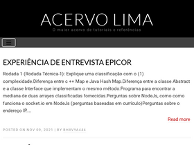 'acervolima.com' screenshot