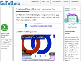 'gotoquiz.com' screenshot