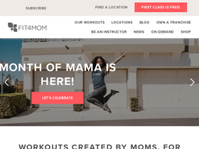 'fit4mom.com' screenshot