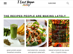 'ilovevegan.com' screenshot