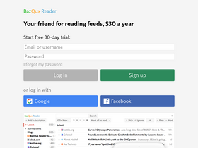 'bazqux.com' screenshot