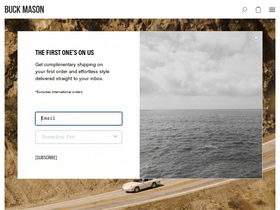 'buckmason.com' screenshot