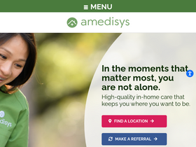 'amedisys.com' screenshot