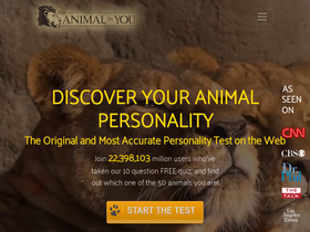 'animalinyou.com' screenshot