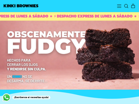 kinkibrownies.cl homepage screenshot