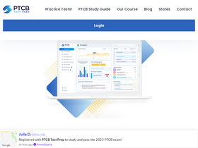 'ptcbtestprep.com' screenshot