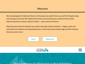 'victoriancollections.net.au' screenshot