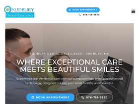 'sudburydentalexcellence.com' screenshot