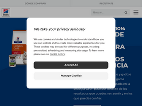 'hillspet.es' screenshot