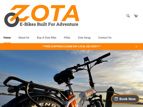 ridezota.com homepage screenshot