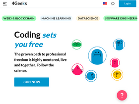 '4geeks.com' screenshot