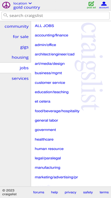 goldcountry craigslist org analytics market share stats traffic ranking similarweb