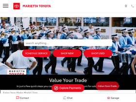 'mariettatoyota.com' screenshot