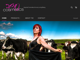 730cosmetics.com homepage screenshot