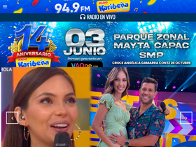 'radiokaribena.pe' screenshot