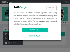 'iagcargo.com' screenshot