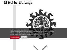 'elsoldedurango.com.mx' screenshot