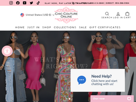 'chiccoutureonline.com' screenshot