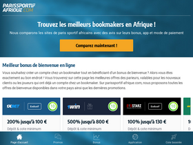'parissportif-afrique.com' screenshot