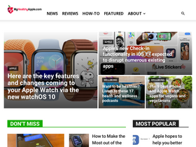 'myhealthyapple.com' screenshot